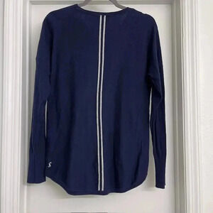 Joules Knitwear Navy Sweater Racing Stripes Sz 8